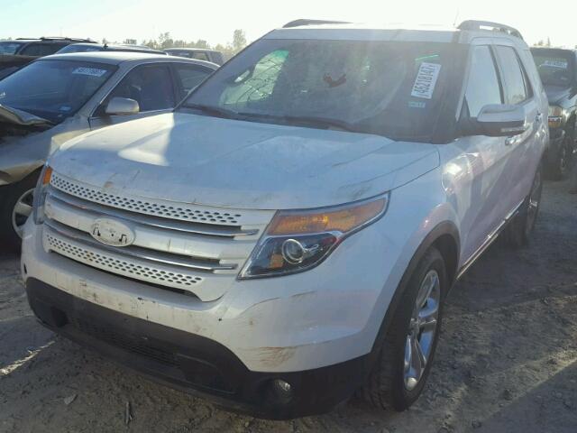 1FM5K7F87DGC92423 - 2013 FORD EXPLORER L WHITE photo 2