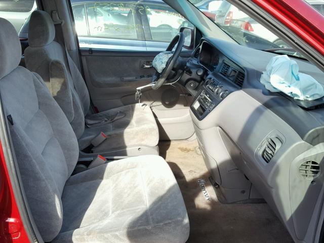 5FNRL18622B052845 - 2002 HONDA ODYSSEY EX RED photo 5