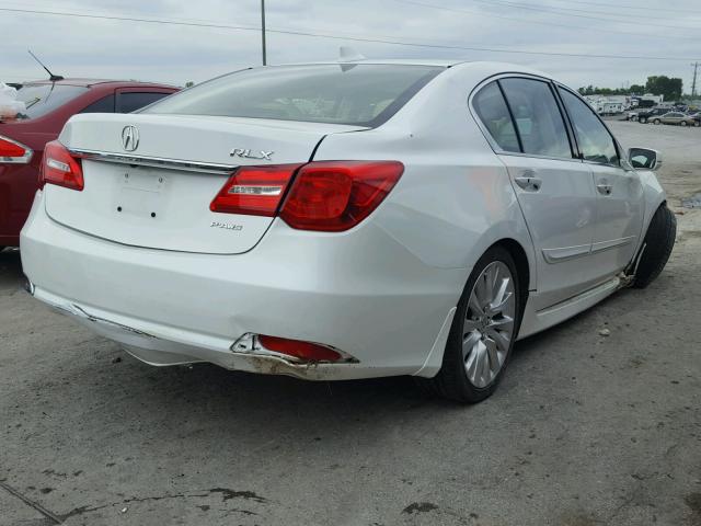 JH4KC1F50EC006510 - 2014 ACURA RLX TECH WHITE photo 4