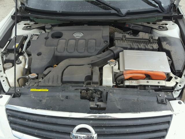 1N4CL21E08C129768 - 2008 NISSAN ALTIMA HYB WHITE photo 7