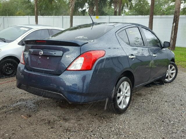 3N1CN7AP9HL865246 - 2017 NISSAN VERSA BLUE photo 4