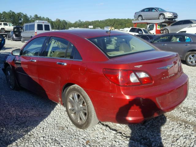 1C3LC66M67N630172 - 2007 CHRYSLER SEBRING LI MAROON photo 3