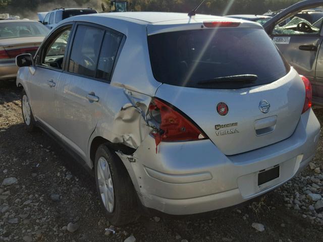 3N1BC1CP6BL389248 - 2011 NISSAN VERSA S SILVER photo 3