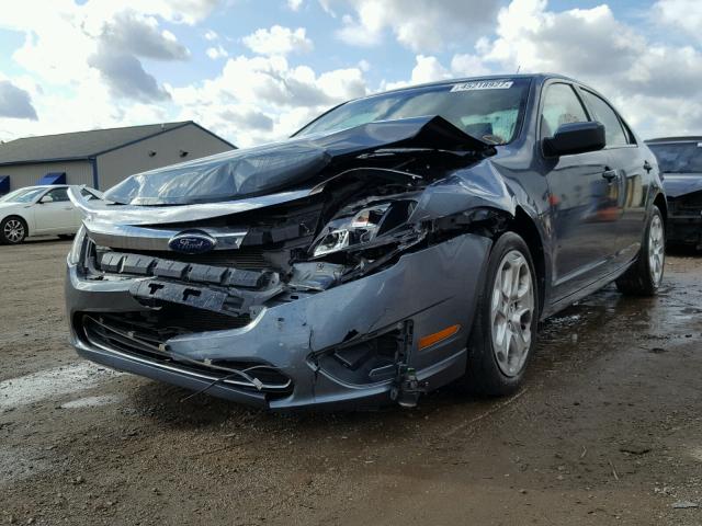 3FAHP0HA4BR219421 - 2011 FORD FUSION SE BLUE photo 2