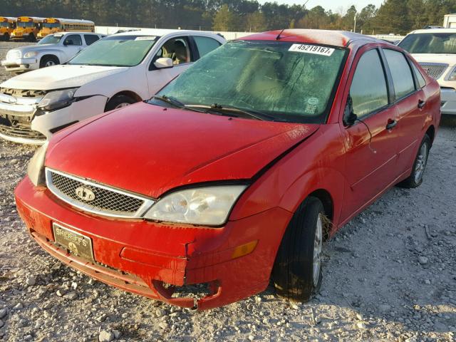 1FAFP34N37W311741 - 2007 FORD FOCUS ZX4 RED photo 2