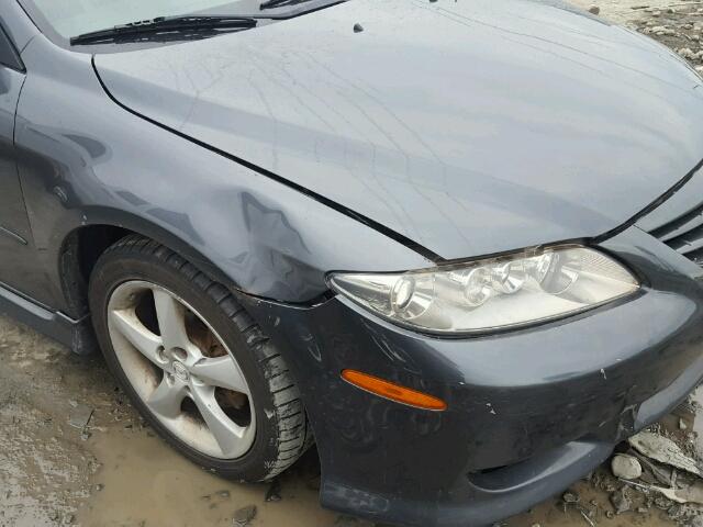 1YVHP80C955M54310 - 2005 MAZDA 6 GRAY photo 9