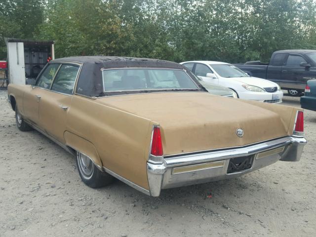 P9107922 - 1969 CADILLAC FLEETWOOD GOLD photo 3