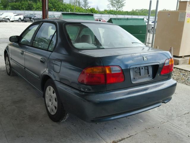 2HGEJ6617YH539777 - 2000 HONDA CIVIC BASE GREEN photo 3