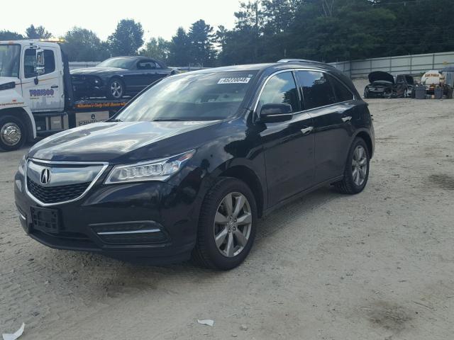 5FRYD4H83EB020968 - 2014 ACURA MDX ADVANC BLACK photo 2