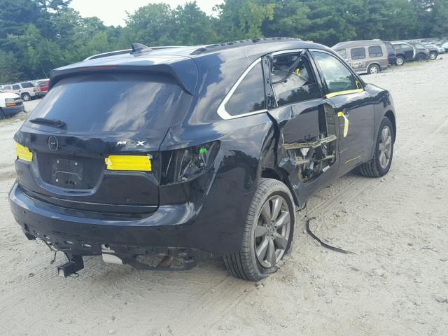 5FRYD4H83EB020968 - 2014 ACURA MDX ADVANC შავი ფოტო 4