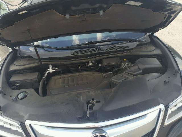 5FRYD4H83EB020968 - 2014 ACURA MDX ADVANC შავი ფოტო 7