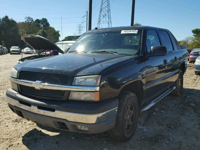 3GNEC12T84G187622 - 2004 CHEVROLET AVALANCHE BLACK photo 2