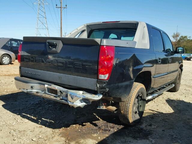 3GNEC12T84G187622 - 2004 CHEVROLET AVALANCHE BLACK photo 4