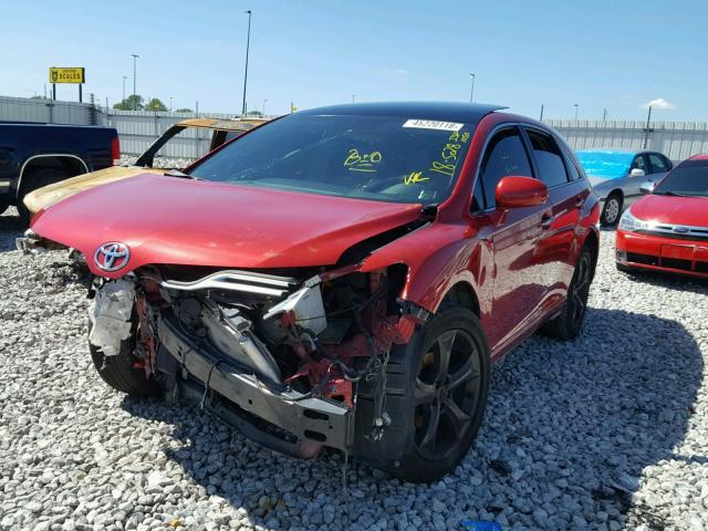 4T3BK11A59U002349 - 2009 TOYOTA VENZA BASE RED photo 2