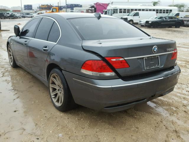 WBAHL83587DT08078 - 2007 BMW 750LI GRAY photo 3