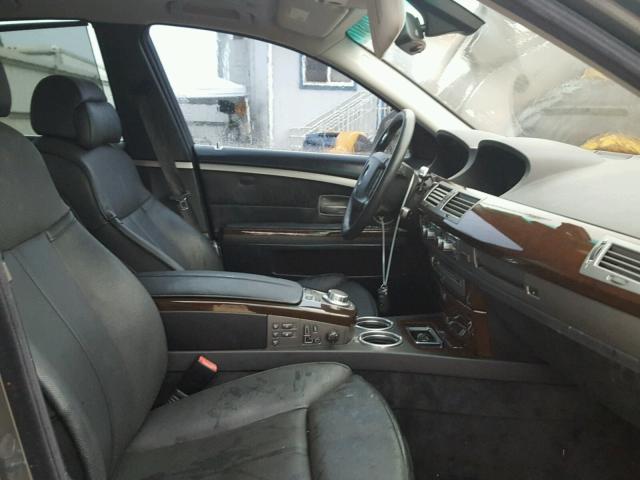 WBAHL83587DT08078 - 2007 BMW 750LI GRAY photo 5