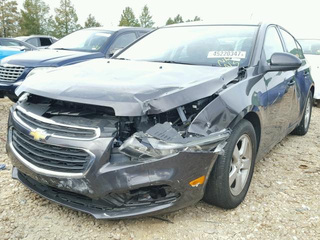 1G1PC5SB9F7238133 - 2015 CHEVROLET CRUZE LT GRAY photo 2