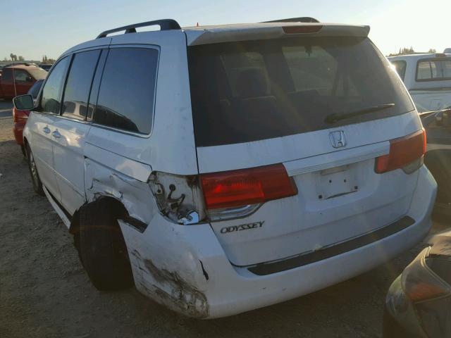 5FNRL38428B026877 - 2008 HONDA ODYSSEY EX WHITE photo 3