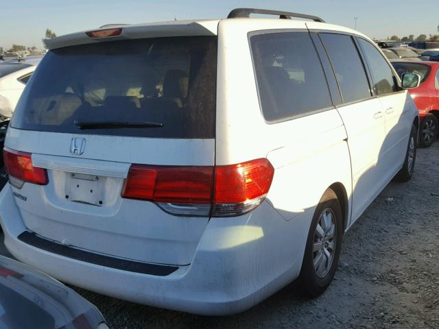 5FNRL38428B026877 - 2008 HONDA ODYSSEY EX WHITE photo 4