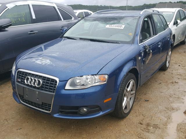 WAUKF78E68A078768 - 2008 AUDI A4 2.0T AV BLUE photo 2