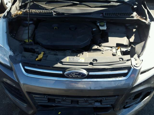 1FMCU9J95EUD80676 - 2014 FORD ESCAPE TIT GRAY photo 7