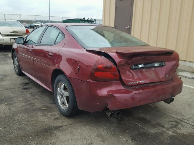 2G2WS522X41331134 - 2004 PONTIAC GRAND PRIX Շագանակագույն լուսանկար 3