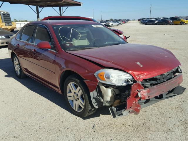 2G1WG5E36D1109989 - 2013 CHEVROLET IMPALA LT RED photo 1