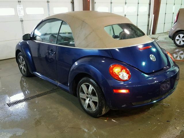 3VWRF31Y36M322579 - 2006 VOLKSWAGEN NEW BEETLE 蓝色 照片 3