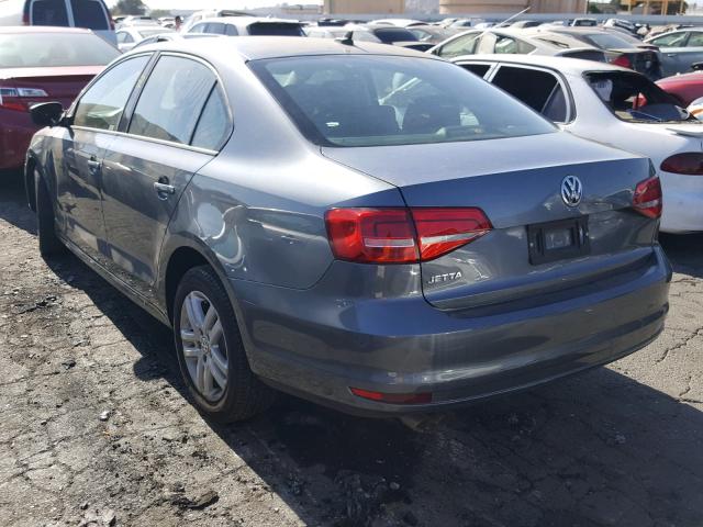 3VW2K7AJ1FM211858 - 2015 VOLKSWAGEN JETTA BASE SILVER photo 3