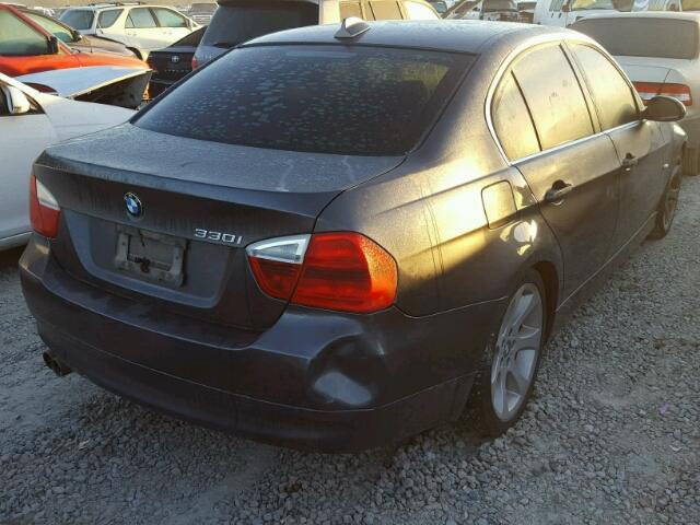 WBAVB33576KR79874 - 2006 BMW 330 I CHARCOAL photo 4