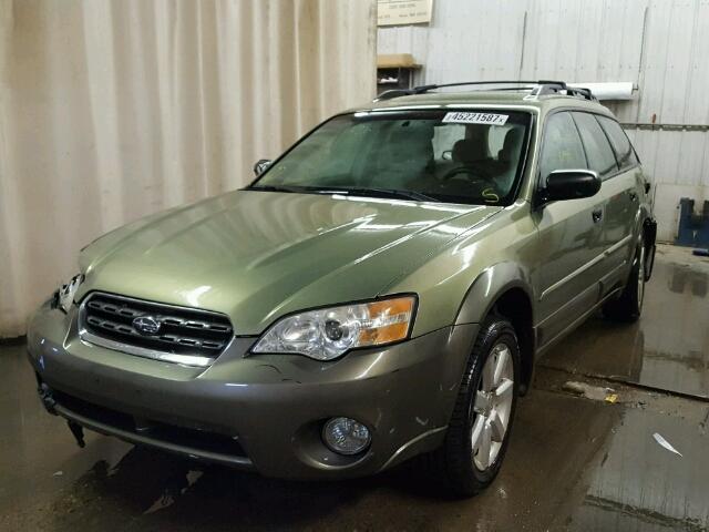 4S4BP61C976309341 - 2007 SUBARU LEGACY OUT GREEN photo 2