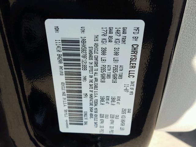 1A8HX58278F121899 - 2008 CHRYSLER ASPEN LIMI 黑色 照片 10