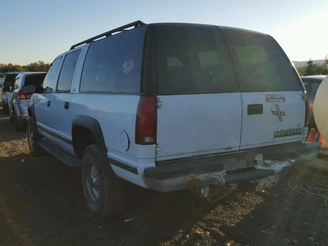 1GNGK26J9XJ480636 - 1999 CHEVROLET SUBURBAN K WHITE photo 3