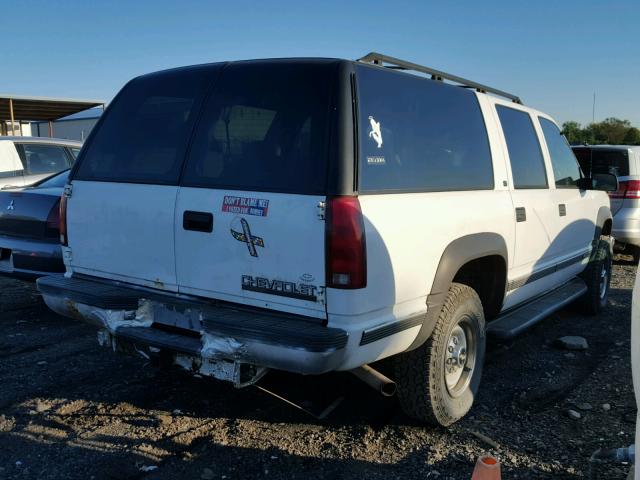 1GNGK26J9XJ480636 - 1999 CHEVROLET SUBURBAN K WHITE photo 4