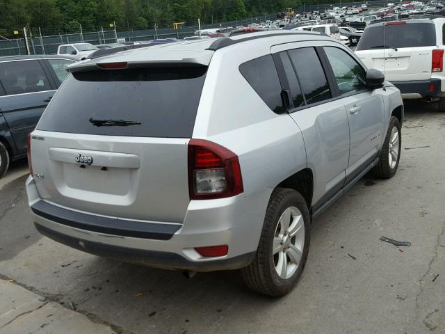 1C4NJDBB8ED593003 - 2014 JEEP COMPASS SP 银色 照片 4
