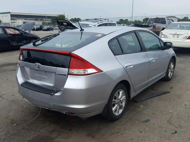 JHMZE2H70AS005337 - 2010 HONDA INSIGHT SILVER photo 4