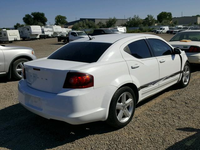 1B3BD1FB5BN590635 - 2011 DODGE AVENGER MA WHITE photo 4