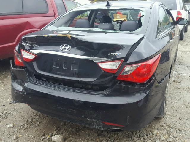 5NPEC4AB2BH317675 - 2011 HYUNDAI SONATA SE BLACK photo 9