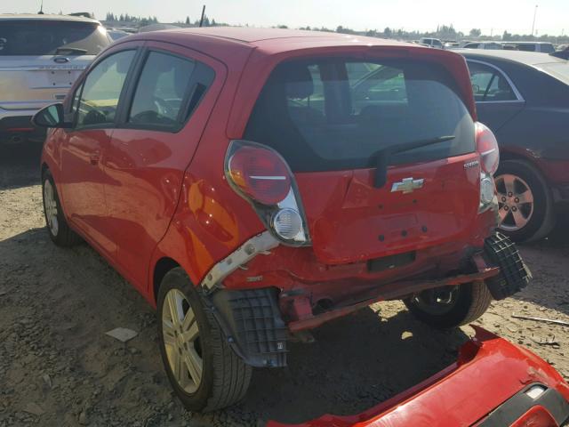 KL8CD6S96FC724730 - 2015 CHEVROLET SPARK 1LT RED photo 3