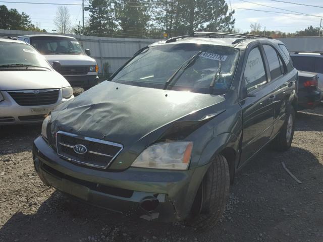 KNDJD733865604401 - 2006 KIA SORENTO EX GREEN photo 2