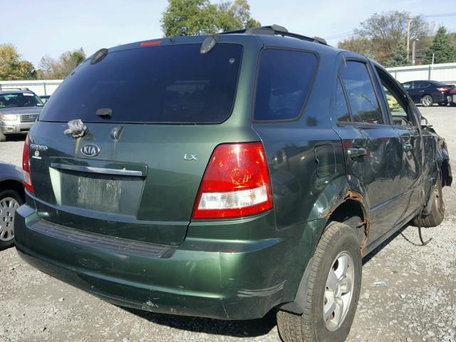 KNDJD733865604401 - 2006 KIA SORENTO EX GREEN photo 4