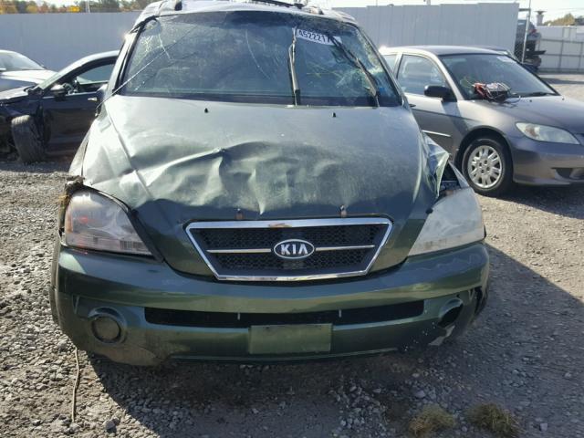 KNDJD733865604401 - 2006 KIA SORENTO EX GREEN photo 9