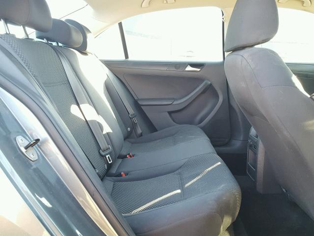3VW1K7AJ8EM352257 - 2014 VOLKSWAGEN JETTA BASE ნაცრისფერი ფოტო 6