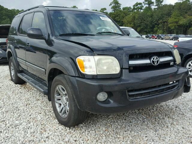 5TDZT34A96S277092 - 2006 TOYOTA SEQUOIA SR BLACK photo 1