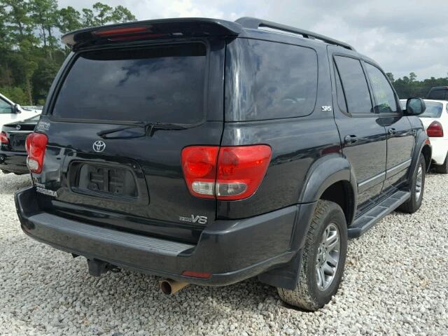 5TDZT34A96S277092 - 2006 TOYOTA SEQUOIA SR BLACK photo 4