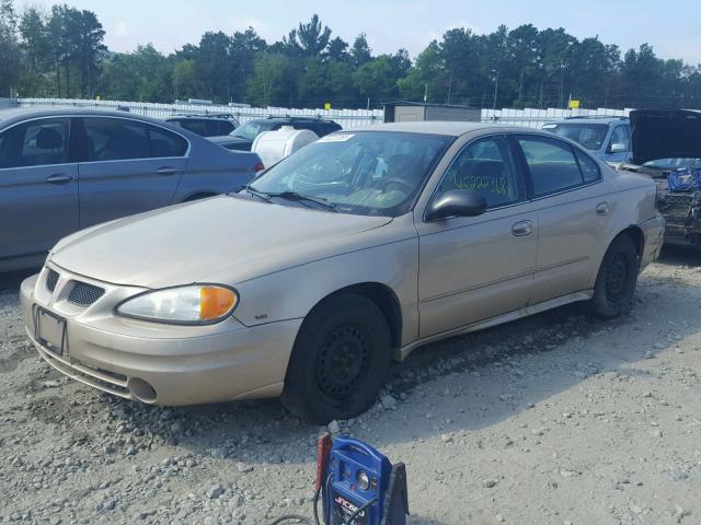1G2NE52E95M110966 - 2005 PONTIAC GRAND AM S 金色 照片 2