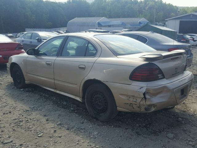 1G2NE52E95M110966 - 2005 PONTIAC GRAND AM S 金色 照片 3