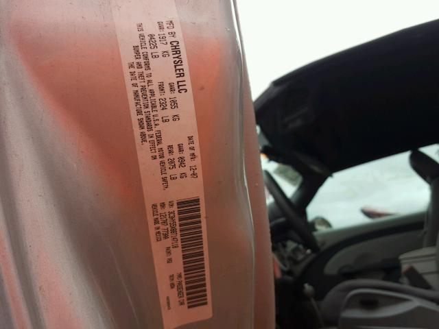 3C3HY55X88T147118 - 2008 CHRYSLER PT CRUISER SILVER photo 10