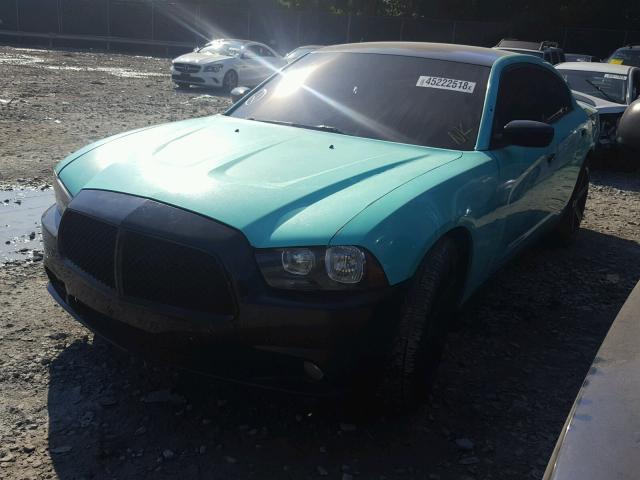 2B3CL1CT8BH551857 - 2011 DODGE CHARGER PO GREEN photo 2