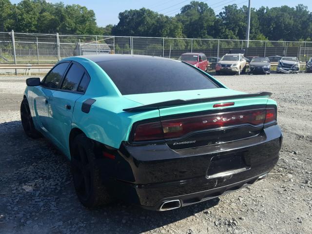 2B3CL1CT8BH551857 - 2011 DODGE CHARGER PO GREEN photo 3